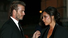 David Beckham a jeho manelka Victoria (16. záí 2013)