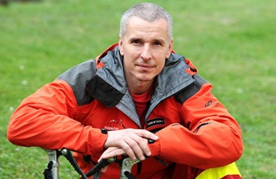 Jeden ze dvou poheovaných horolezc Petr Machold na snímku k rozhovoru o výprav, který poskytl ped odletem MF DNES.