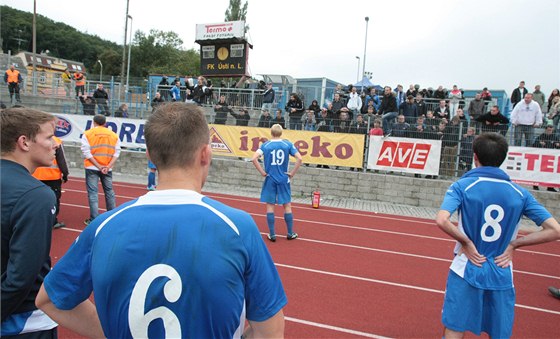 DRSÁCI. Ostravtí rowdies v kotli pro hosty v pohárovém utkání v Ústí nad