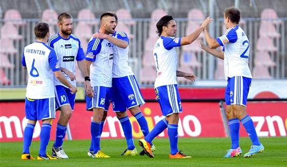 PRVN VHRA V LIZE. Fotbalist Znojma si poradili s Mladou Boleslav.