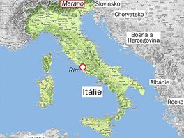 Mapa Itálie