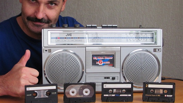 Stereo radio cassette recorder JVC RC-555L,  zakoupen v Tuzexu v roce 1983, to...