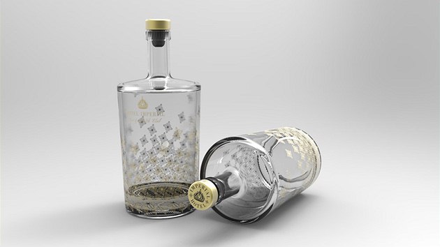 V drkovch lahvch od Petra MIkoka si mohou odvzt host jako suvenr minerln vodu nebo likr.