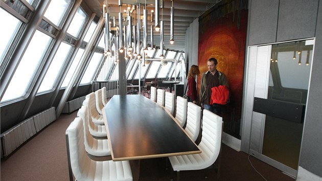 Zrekonstruovaný salonek na Ještědu