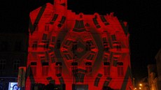 Videomapping na olomouckém Dolním náměstí. Videomapping na olomouckém Dolním náměstí.