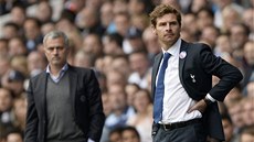 PORTUGALTÍ TRENÉI. José Mourinho z Chelsea (vlevo) a André Villas-Boas z