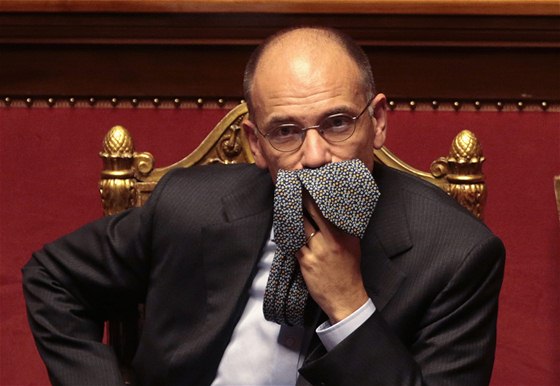 Italský premiér Enrico Letta. 