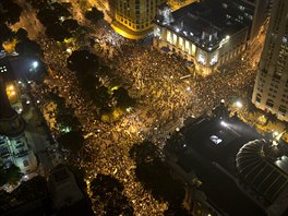 Organizátoi protest uvedli, e demonstrací se zúastnilo asi 50 tisíc lidí....