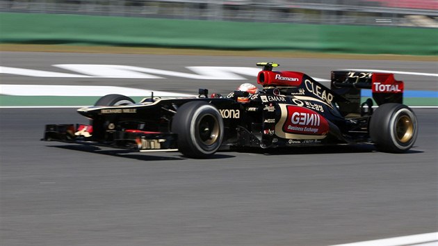 Romain Grosjean ze stje Lotus v kvalifikaci velk ceny Koreje.