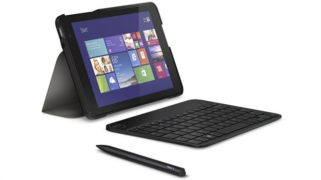 Osmipalcov tablet Dell Venue 8 Pro s krytem, stylusem a extern klvesnic