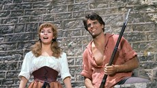 Giuliano Gemma s filmovou Angelikou Giuliano Gemma s filmovou Angelikou