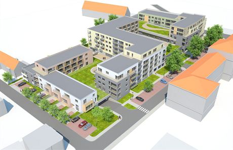 Projekt Nový svt má nedaleko centra Kromíe pinést 134 byt, obchody a...
