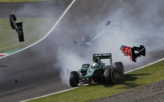 Giedo van der Garde na trati Velké ceny Japonska 2013