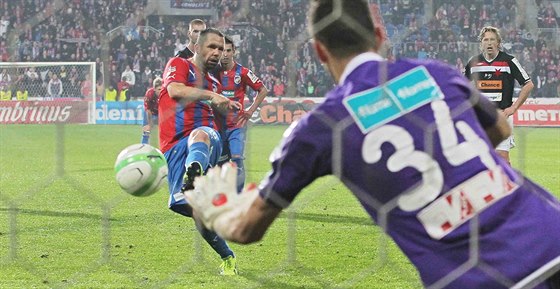 Plzeský kapitán Pavel Horváth nepromnil penaltu u v podzimním duelu proti Slavii, nyní selhal i proti Slovácku.