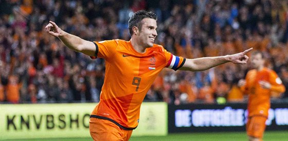 Robin van Persie, hvzda Manchesteru United a nizozemské reprezentace.