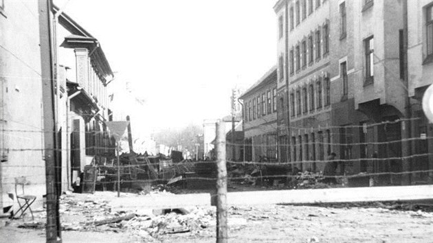 Ghetto v Rize v roce 1942.