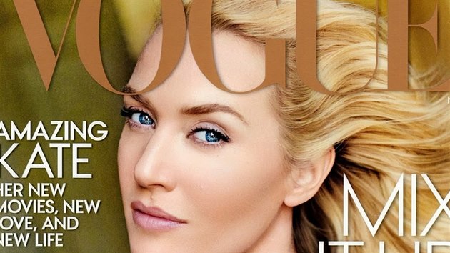 Kate Winsletov nen na oblce Vogue tm poznat.