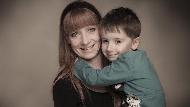 Radana Labajov se synem Theodorem (2013)