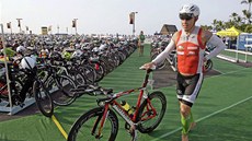 Petr Vabroušek na trati Ironmana. Petr Vabroušek na trati Ironmana.