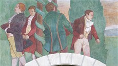Obnovené fresky na Národním dom v Karlových Varech.