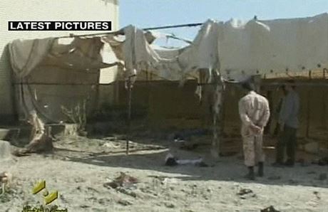 Televizní zábry po atentátu na revoluní gardy na jihovýchod Íránu (18. íjna