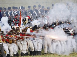 První den bitvy skonil ped 200 lety nerozhodn. Z jihu na Napoleonova vojska...