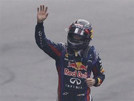 Sebastian Vettel ze stáje Red Bull slaví v Indii titul mistra svta.