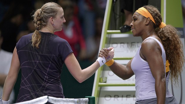 NEMLA NA TO. esk tenistka Petra Kvitov na Turnaji mistry nestaila na americkou favoritku Serenu Williamsovou.