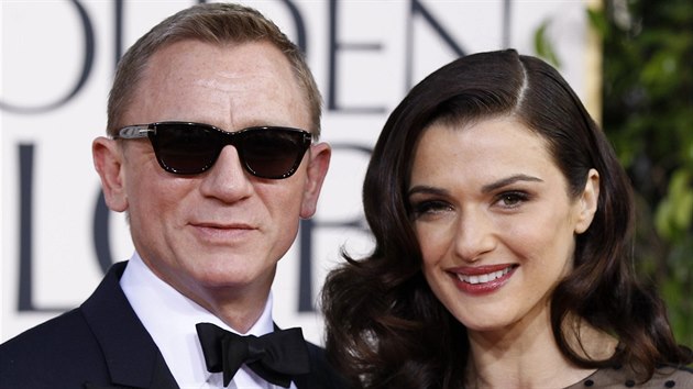 Daniel Craig a Rachel Weiszov (13. ledna 2013)