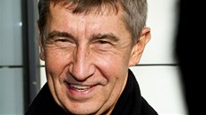 Andrej Babiš dorazil do volebního štábu ANO. (26. října 2013) Andrej Babiš dorazil do volebního štábu ANO. (26. října 2013)