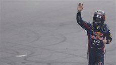 Sebastian Vettel ze stáje Red Bull slaví v Indii titul mistra svta.