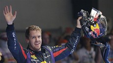 Sebastian Vettel ze stáje Red Bull slaví v Indii titul mistra svta.