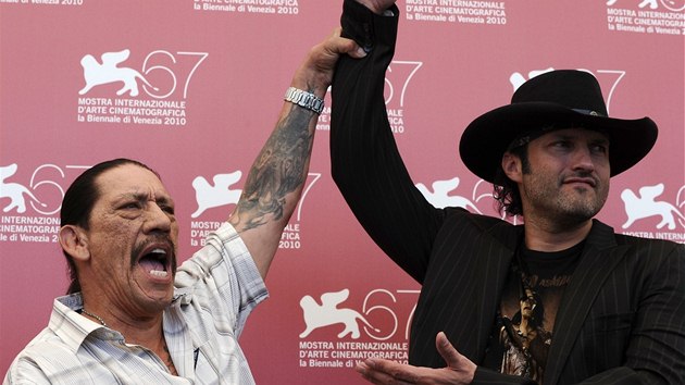 Danny Trejo, pedstavitel hlavn role ve filmu Machete zabj, a reisr Robert Rodriguez