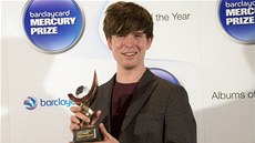 James Blake při přebírání Mercury Prize James Blake při přebírání Mercury Prize