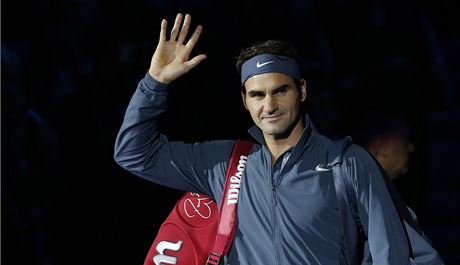 AHOJ! výcarský tenista Roger Federer vstupuje do Turnaje mistr v Londýn.