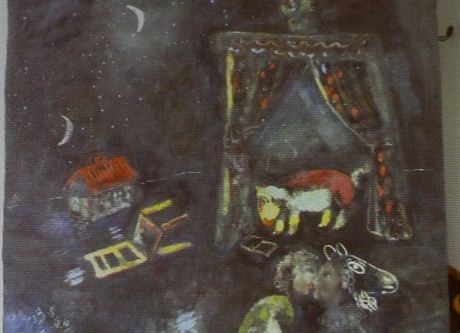 Dosud neznámá malba od francouzského malíe Marca Chagalla (ilustraní fotografie)