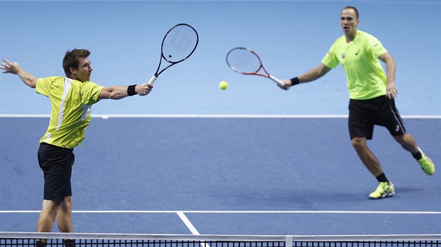 Rakousk tenista Alexander Peya spolu s Brazilcem Bruno Soaresem hraj na Turnaji mistr proti tpnkovi a Paesovi.