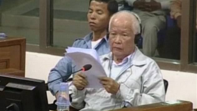 Bval ldr Rudch Khmer Khieu Samphan ped Mezinrodnm soudem pro Kambodu