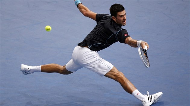 DVAKRT 7:5 A TITUL. Srbsk tenista Novak Djokovi porazil ve finle turnaje srie Masters v Pai panla Davida Ferrera dvakrt 7:5.
