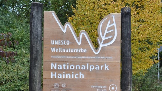 Vstup do Nrodnho parku Hainich od obce Craula