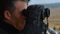 Generální tajemník NATO Anders Fogh Rasmussen sleduje manévry Steadfast Jazz v Generální tajemník NATO Anders Fogh Rasmussen sleduje manévry Steadfast Jazz v