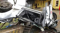 Váná dopravní nehod na silnici mezi obcemi abokrky a Velké Petrovice na