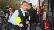 CELEBRITA. Franck Ribéry dorazil s Bayernem Mnichov do Plzn. 