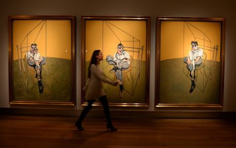 Triptych malíe Francise Bacona Three Studies of Lucian Freud (Ti studie...