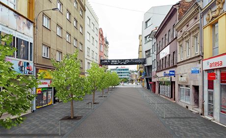 Tak by u letos mohla vypadat ulice 28. jna v centru Ostravy. Nov cesta i...