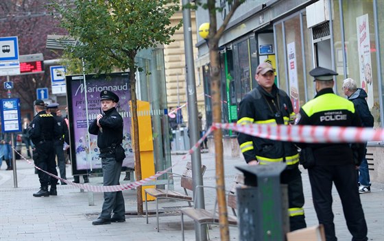 Kvli podezení na únik plynu nejezdily nkolik minut tramvaje pes runý dopravní uzel v centru Brna.