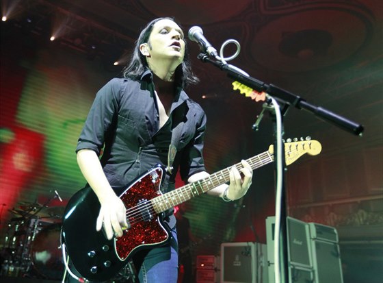 Brian Molko z Placebo na turné k desce Loud Like Love 13.11. 2014 ve velkém...