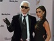 Karl Lagerfeld a Victoria Beckhamov (14. listopadu 2013)