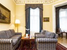 Obývací pokoj - díky umístní v rohu jedné z budov má Prezidentské apartmá