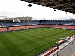 Stadion fotbalov Sparty v Praze na Letn.
